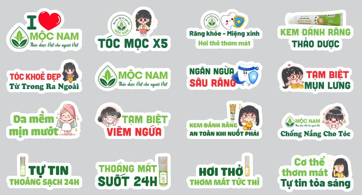 Bộ hashtag Mộc Nam