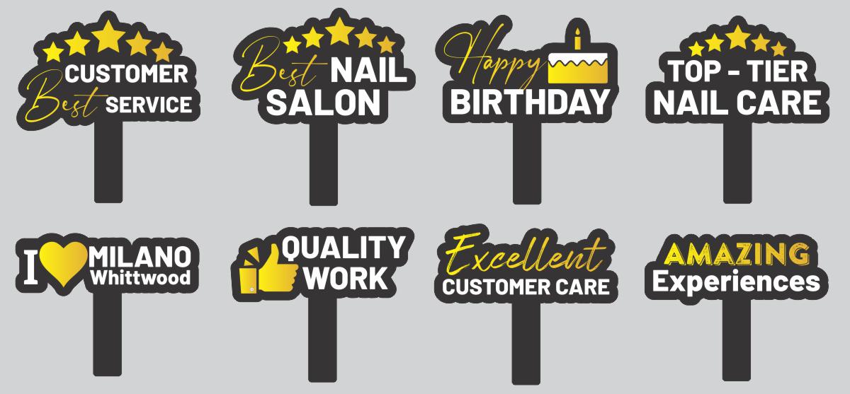 Bộ Hashtag Nail Salon