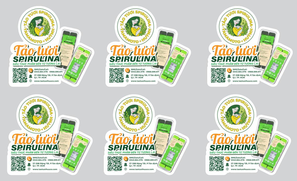 Bộ hashtag tảo tươi Spirulina