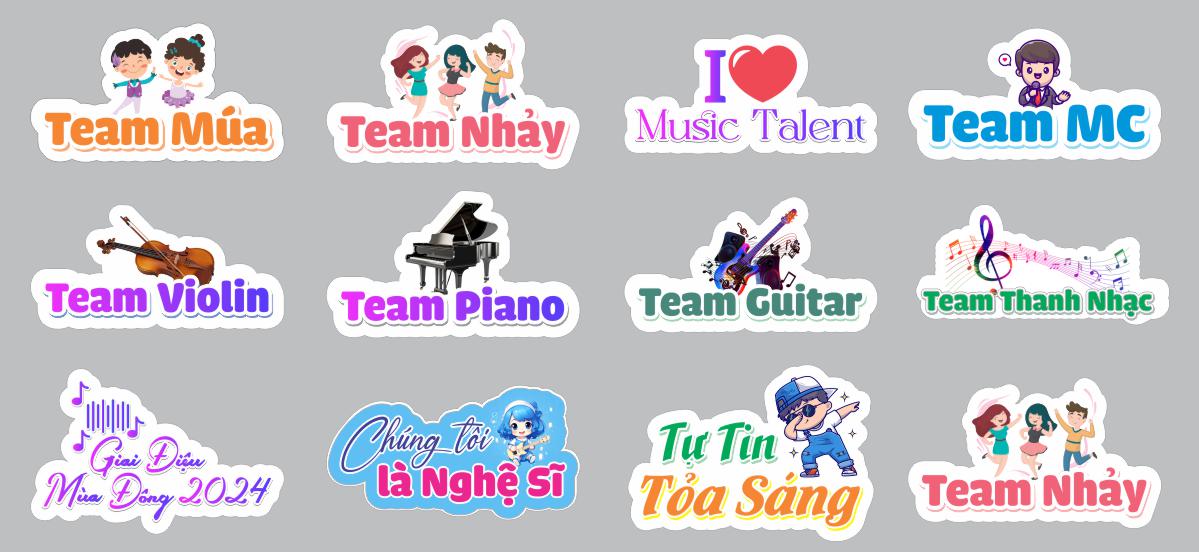 Bộ hashtag team thanh nhạc