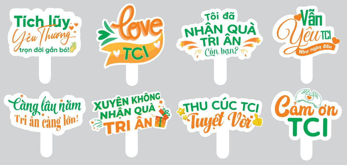 Bộ hashtag Thu Cúc TCI