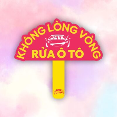 Hashtag không lòng vòng rửa ô tô